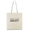 Эко-сумка One love Seat Бежевый фото