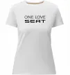 Жіноча преміум футболка One love Seat Білий фото