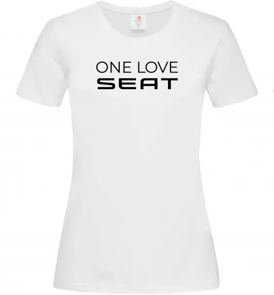 Женская футболка One love Seat Белый фото
