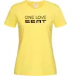 Женская футболка One love Seat Лимонный фото