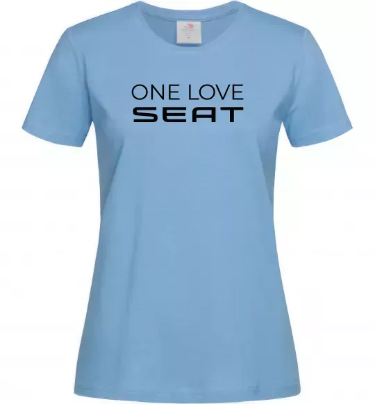 Женская футболка One love Seat Голубой фото