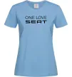 Женская футболка One love Seat Голубой фото