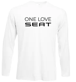Лонгслив I <3 Seat Белый фото