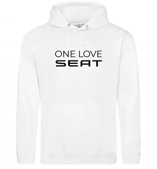 Чоловіча толстовка (худі) One love Seat Білий фото