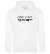 Чоловіча толстовка (худі) One love Seat Білий фото