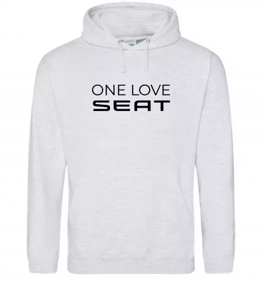 Чоловіча толстовка (худі) One love Seat Сірий меланж фото