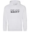 Чоловіча толстовка (худі) One love Seat Сірий меланж фото