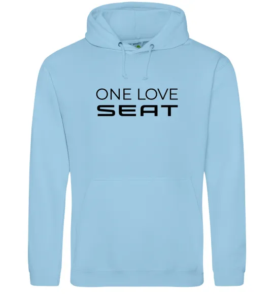 Мужская толстовка (худи) One love Seat Голубой фото