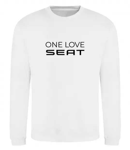 Світшот One love Seat Білий фото