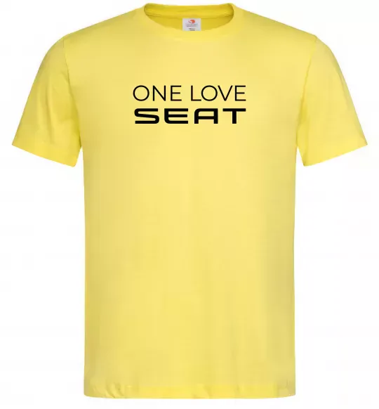 Чоловіча футболка One love Seat Лимонний фото