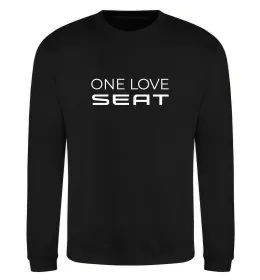 Свитшот I Love Seat Черный фото