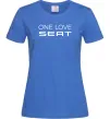 Женская футболка One love Seat Ярко-синий фото