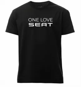 Мужская премиум футболка I <3 Seat Белый фото