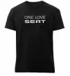 Чоловіча преміум футболка One love Seat Чорний фото