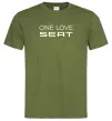 Чоловіча футболка One love Seat Оливковий фото