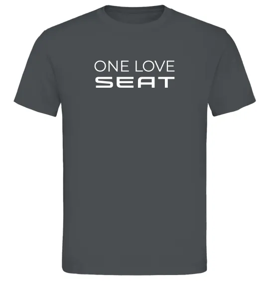 Чоловіча футболка One love Seat Графіт фото
