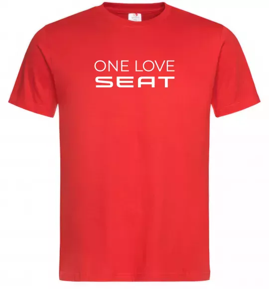 Чоловіча футболка One love Seat Червоний фото