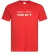 Чоловіча футболка One love Seat Червоний фото