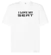 Футболка Оверсайз Love my Seat Білий фото