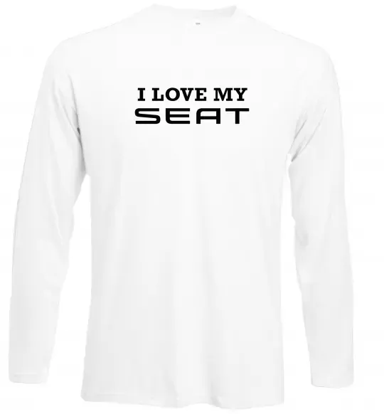 Лонгслів Love my Seat Білий фото