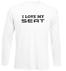Лонгслив I <3 Seat Белый фото