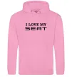Мужская толстовка (худи) Love my Seat Розовый фото