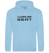 Женская толстовка (худи) Love my Seat Голубой фото
