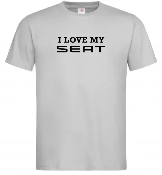 Чоловіча футболка Love my Seat Сірий фото