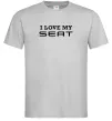 Чоловіча футболка Love my Seat Сірий фото