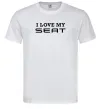 Чоловіча футболка Love my Seat Білий фото