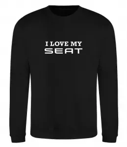 Світшот Love my Seat Чорний фото