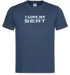 Чоловіча футболка Love my Seat Темно-синій фото