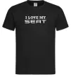 Чоловіча футболка Love my Seat Чорний фото
