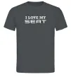 Чоловіча футболка Love my Seat Графіт фото