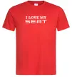 Чоловіча футболка Love my Seat Червоний фото
