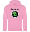 Мужская толстовка (худи) Skoda Розовый фото