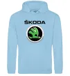 Мужская толстовка (худи) Skoda Голубой фото