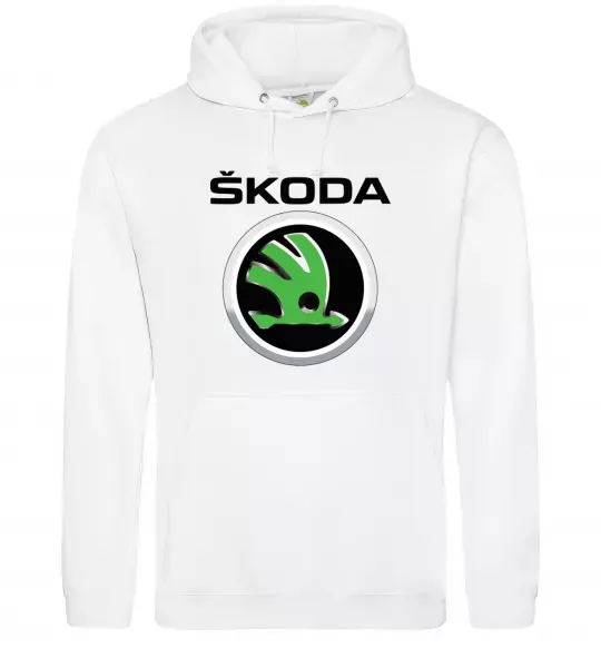 Жіноча толстовка (худі) Skoda Білий фото
