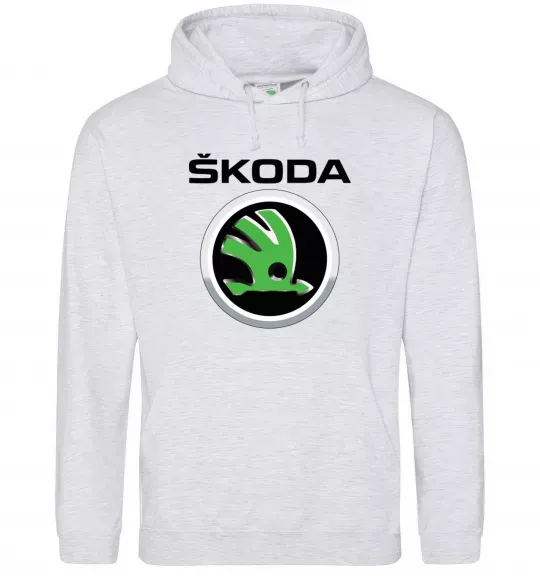 Жіноча толстовка (худі) Skoda Сірий меланж фото