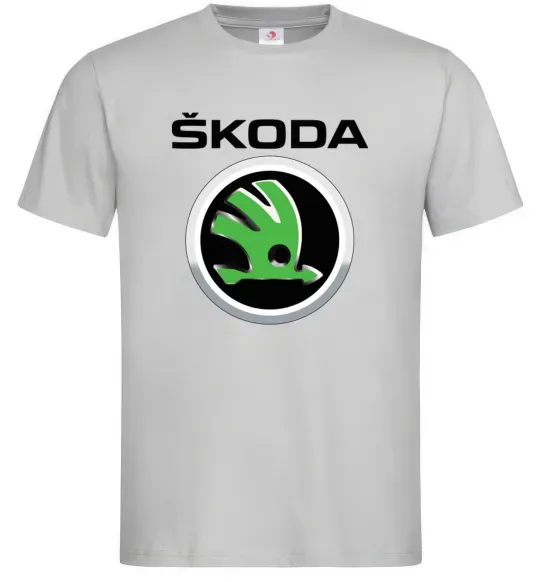 Чоловіча футболка Skoda Сірий фото
