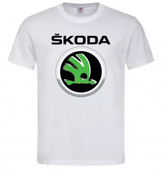 Чоловіча футболка Skoda Білий фото