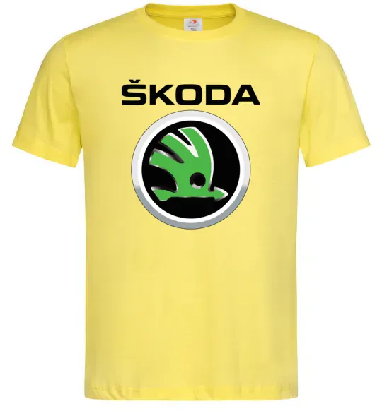 Чоловіча футболка Skoda Лимонний фото