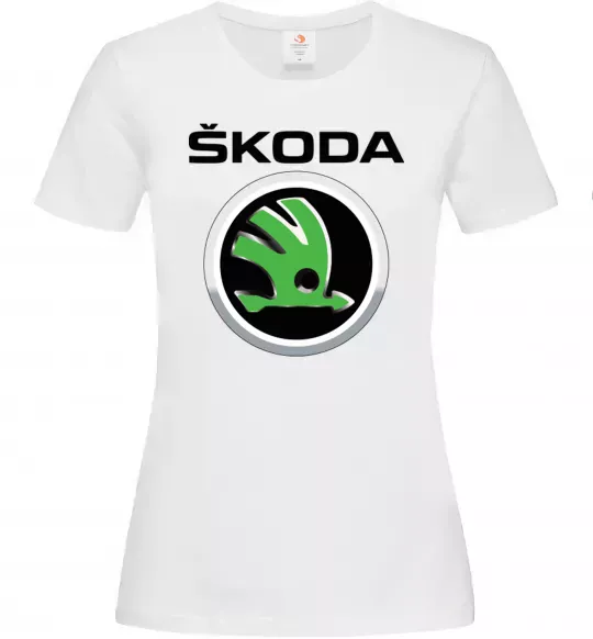 Жіноча футболка Skoda Білий фото