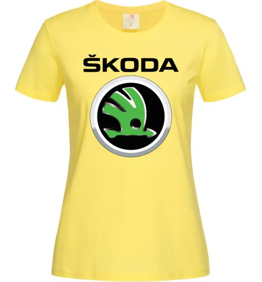 Жіноча футболка Skoda Лимонний фото