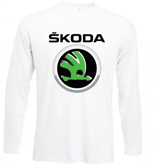Лонгслів Skoda Білий фото