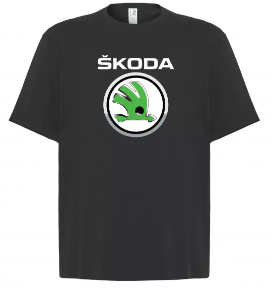 Футболка Оверсайз Skoda Черный фото