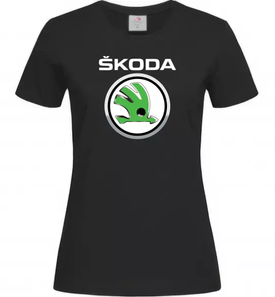 Жіноча футболка Skoda Чорний фото