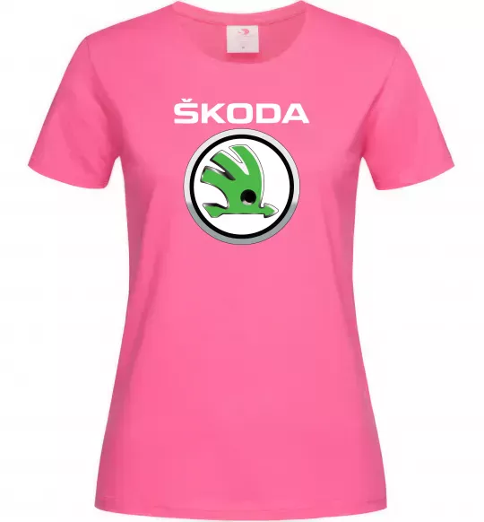 Жіноча футболка Skoda Яскраво-рожевий фото