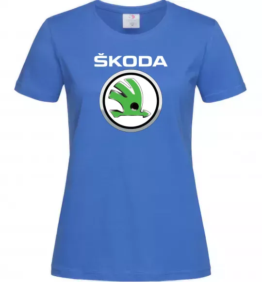 Жіноча футболка Skoda Яскраво-синій фото