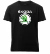 Мужская премиум футболка Skoda Черный Мужская премиум футболка Skoda Черный фото